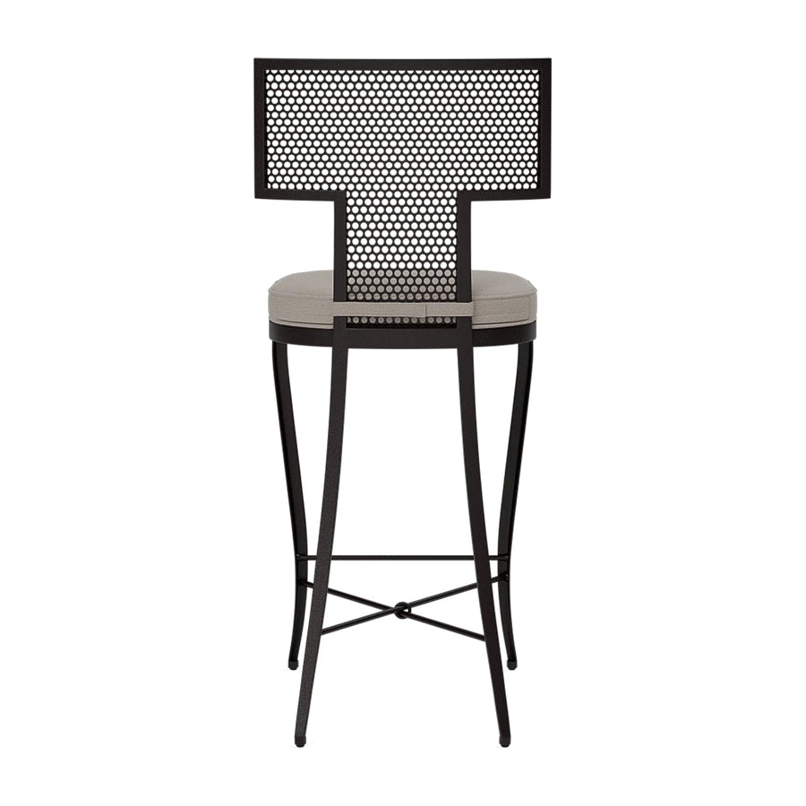 Made Goods Hadley Metal Outdoor Counter Stool in Alsek Fabric