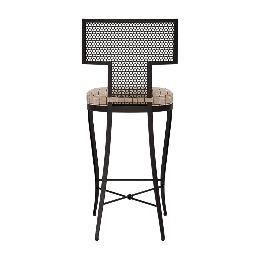 Made Goods Hadley Metal Outdoor Counter Stool in Clyde Fabric