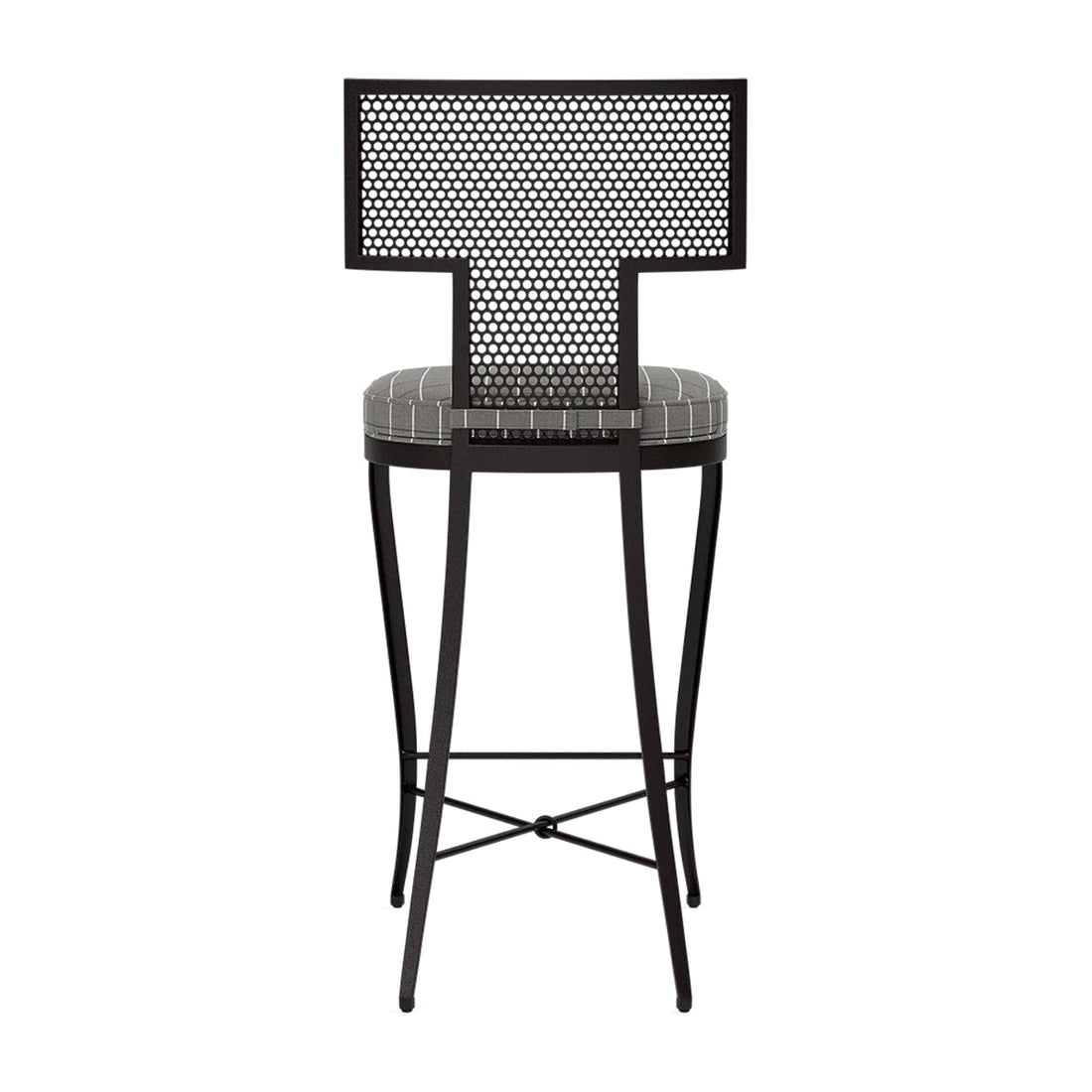 Made Goods Hadley Metal Outdoor Counter Stool in Clyde Fabric