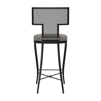 Made Goods Hadley Metal Outdoor Counter Stool in Clyde Fabric