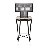 Made Goods Hadley Metal Outdoor Counter Stool in Danube Fabric