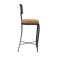 Made Goods Hadley Metal Outdoor Counter Stool in Havel Velvet