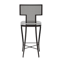 Made Goods Hadley Metal Outdoor Counter Stool in Volta Fabric