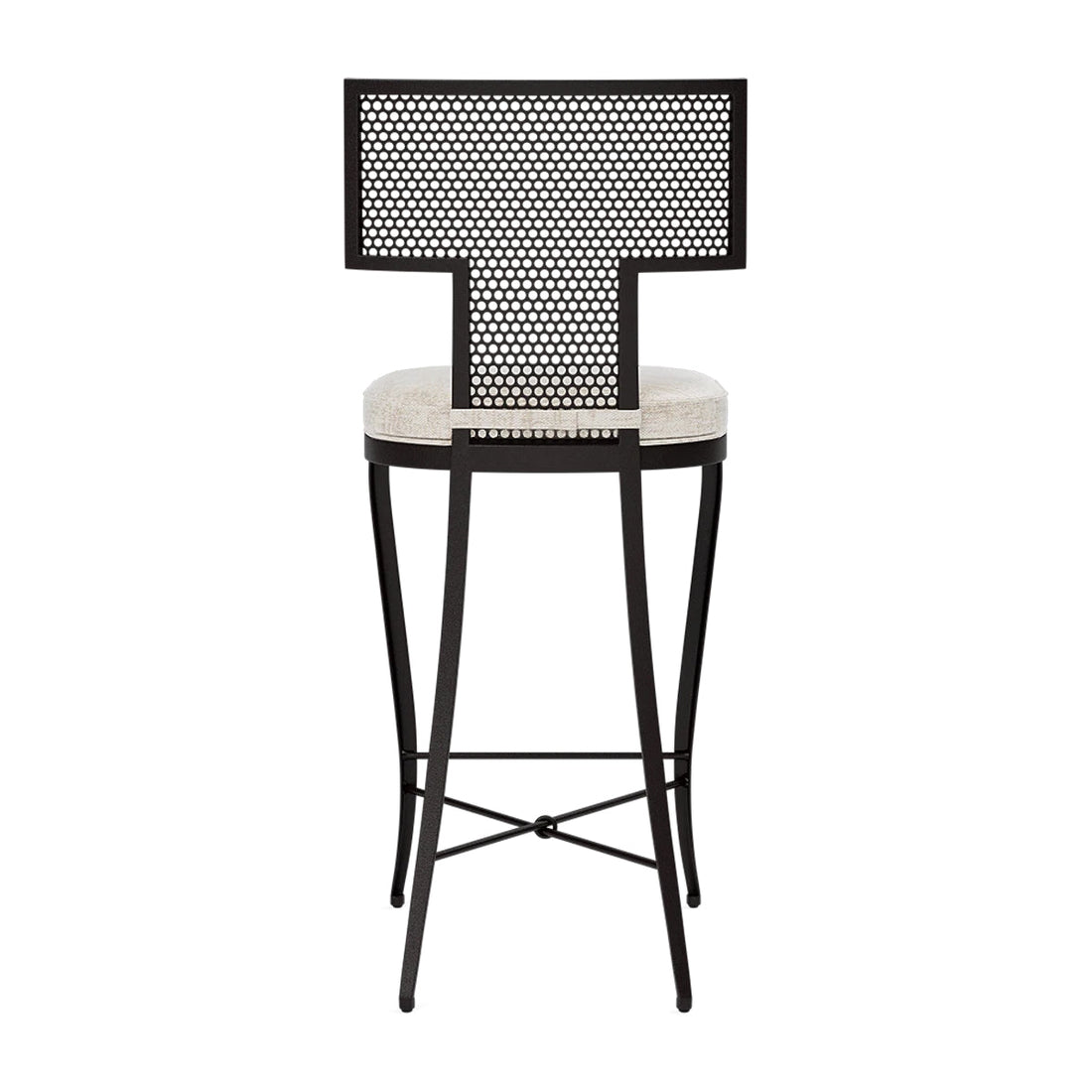 Made Goods Hadley Metal Outdoor Counter Stool in Volta Fabric