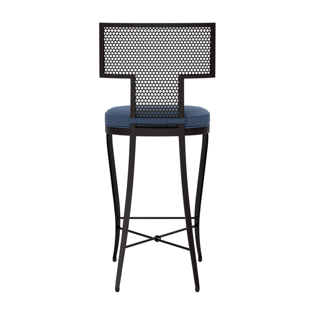 Made Goods Hadley Metal Outdoor Counter Stool in Weser Fabric