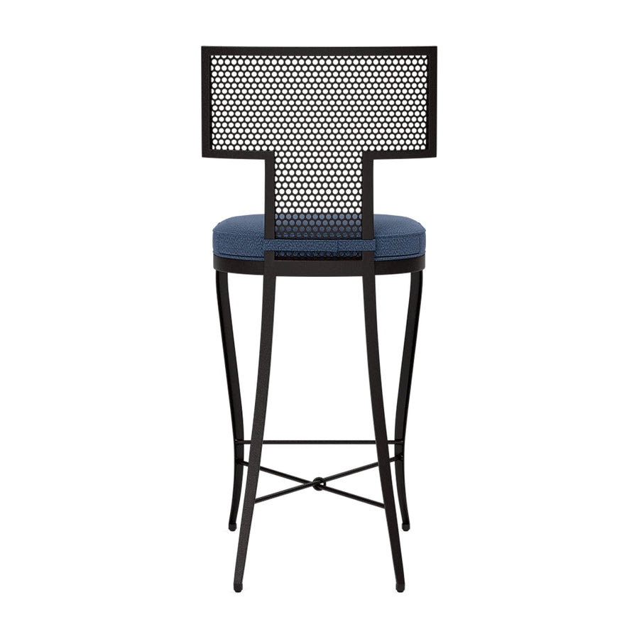 Made Goods Hadley Metal Outdoor Counter Stool in Weser Fabric