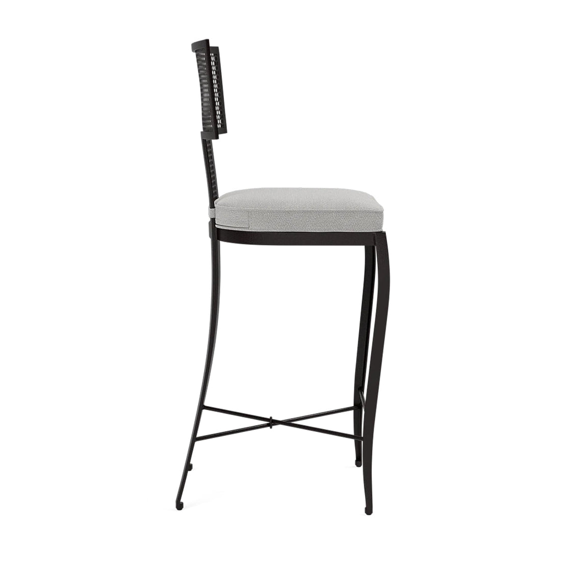 Made Goods Hadley Metal Outdoor Counter Stool in Weser Fabric