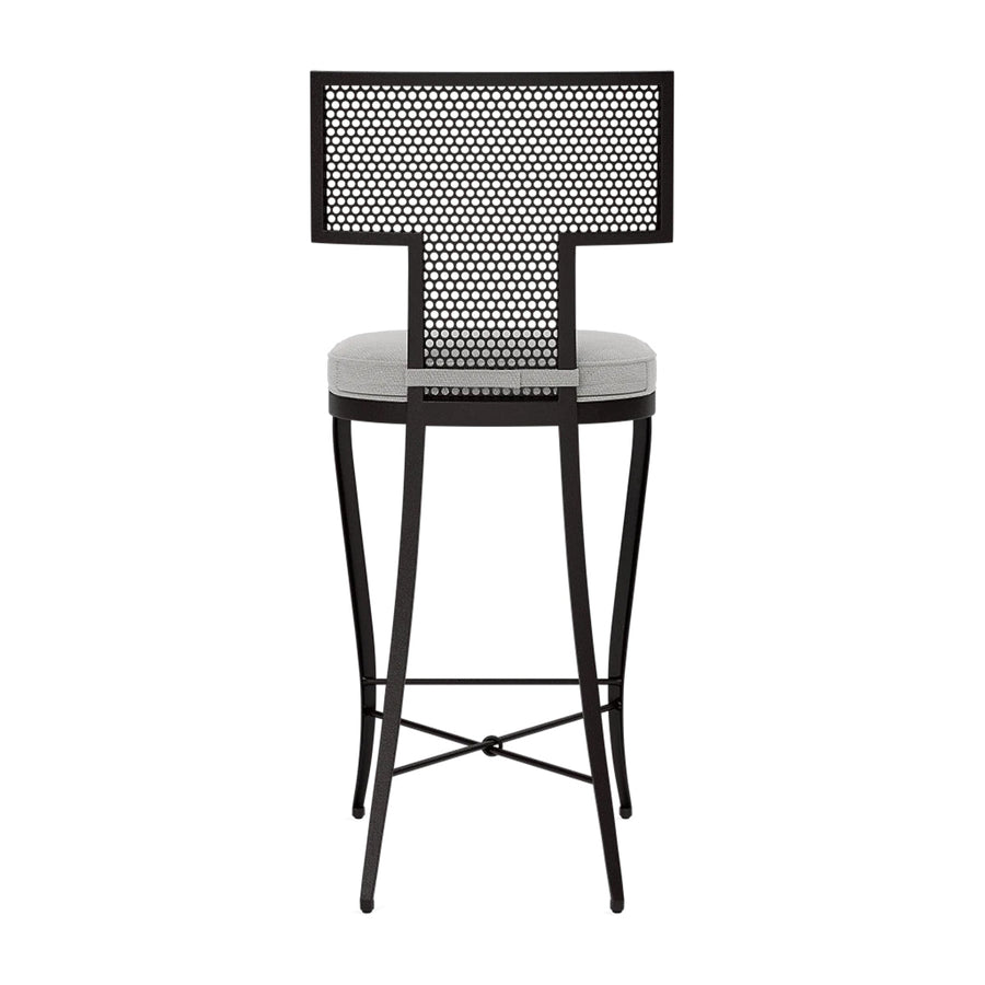 Made Goods Hadley Metal Outdoor Counter Stool in Weser Fabric