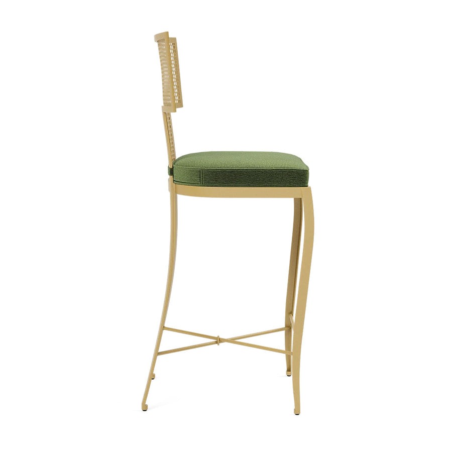 Made Goods Hadley Metal Outdoor Counter Stool in Havel Velvet