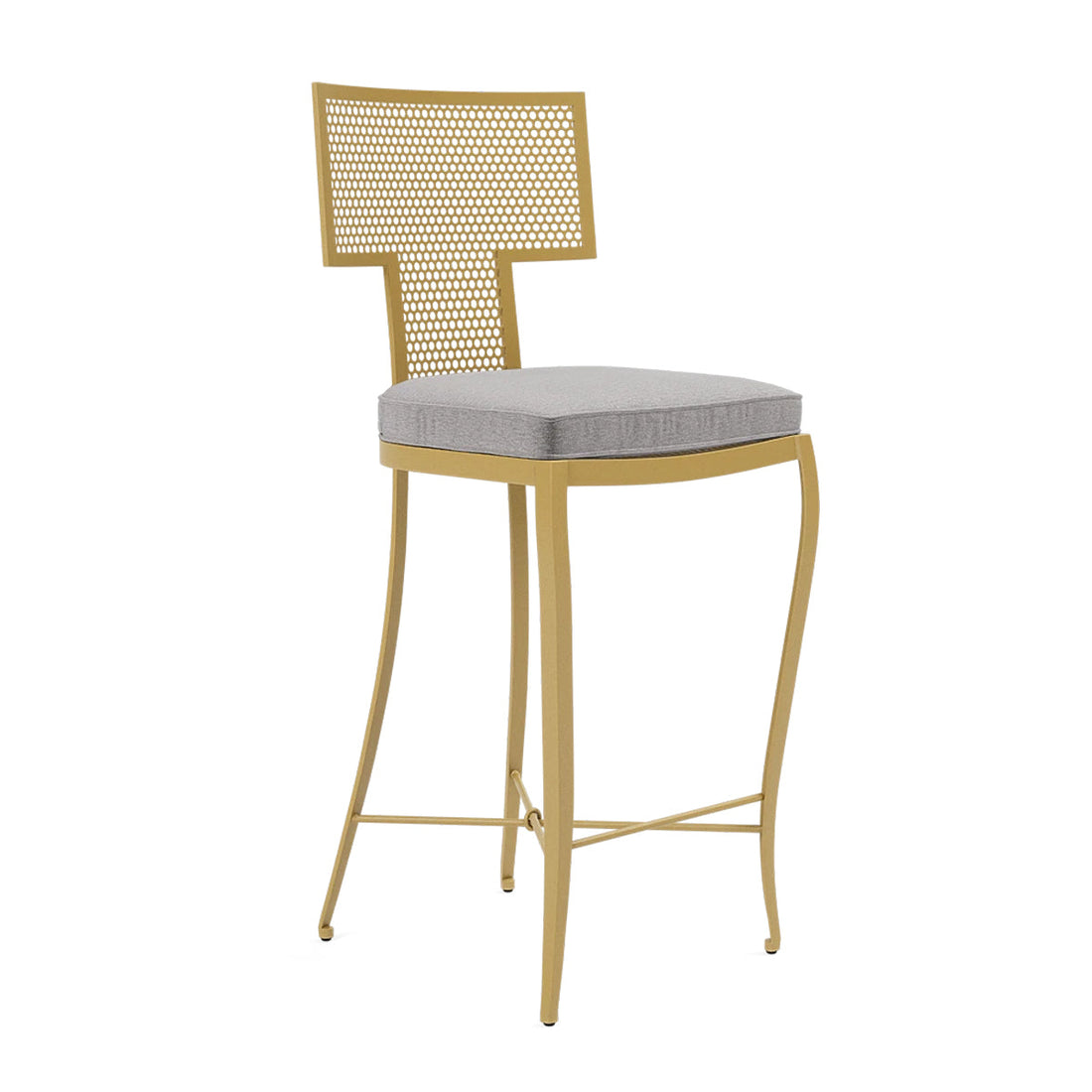 Made Goods Hadley Metal Outdoor Counter Stool in Havel Velvet