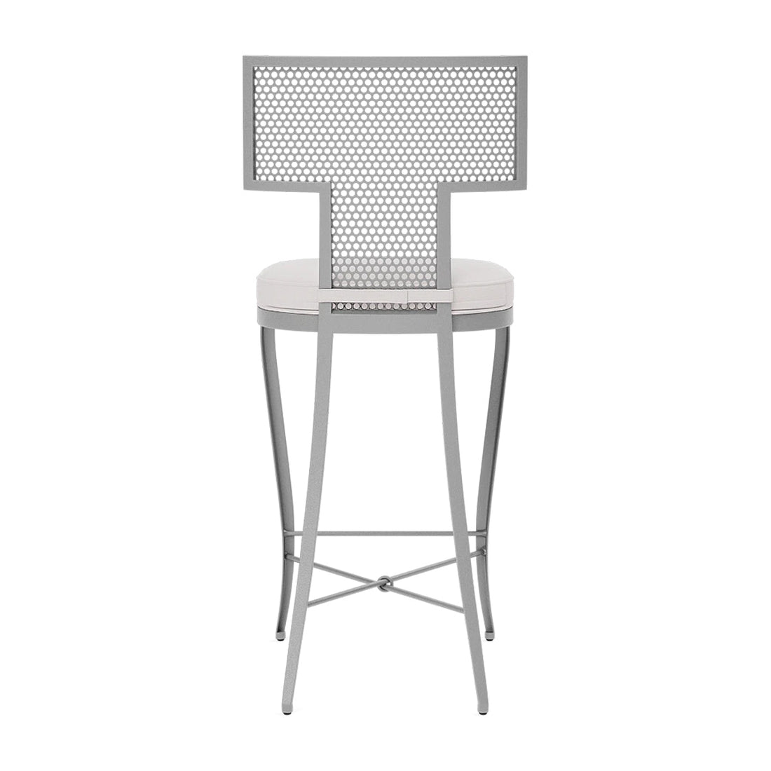 Made Goods Hadley Metal Outdoor Counter Stool in Alsek Fabric