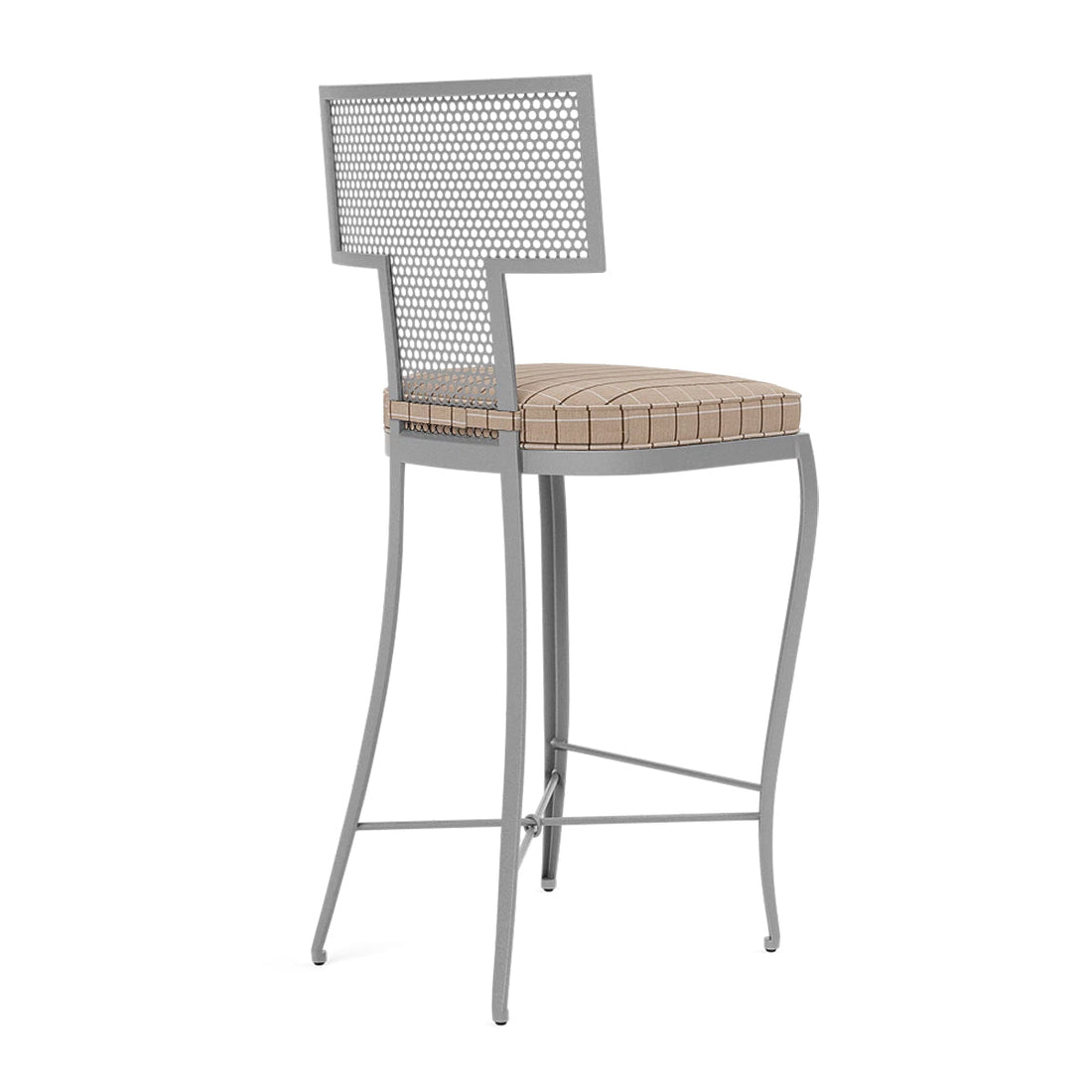 Made Goods Hadley Metal Outdoor Counter Stool in Clyde Fabric