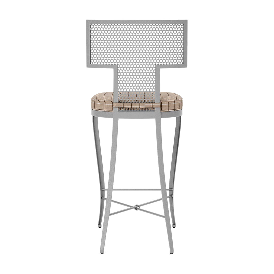 Made Goods Hadley Metal Outdoor Counter Stool in Clyde Fabric