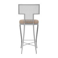 Made Goods Hadley Metal Outdoor Counter Stool in Clyde Fabric