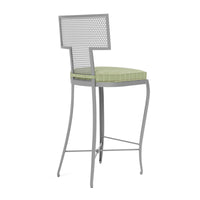 Made Goods Hadley Metal Outdoor Counter Stool in Clyde Fabric