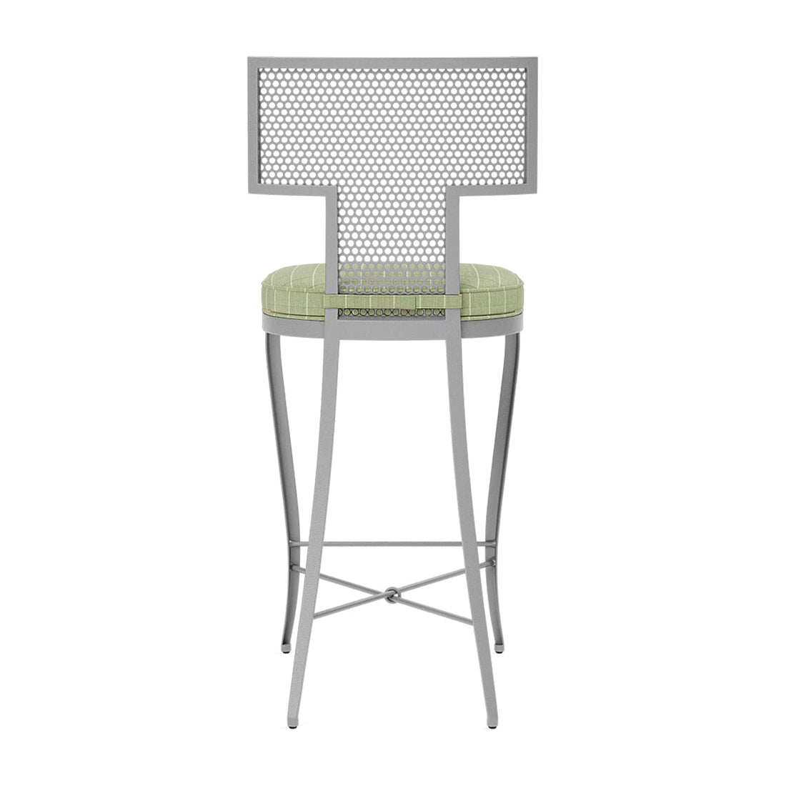 Made Goods Hadley Metal Outdoor Counter Stool in Clyde Fabric