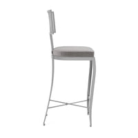 Made Goods Hadley Metal Outdoor Counter Stool in Havel Velvet