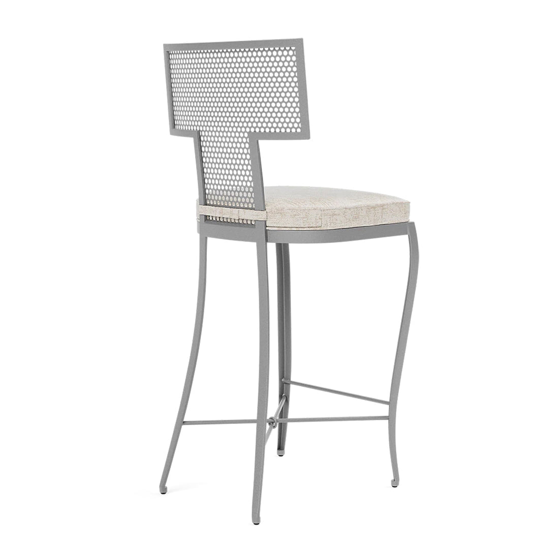 Made Goods Hadley Metal Outdoor Counter Stool in Volta Fabric