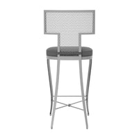 Made Goods Hadley Metal Outdoor Counter Stool in Weser Fabric