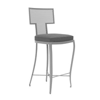 Made Goods Hadley Metal Outdoor Counter Stool in Weser Fabric