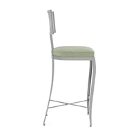 Made Goods Hadley Metal Outdoor Counter Stool in Weser Fabric