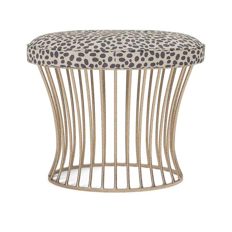 Made Goods Roderic Oval Stool in Brenta Cotton Jute