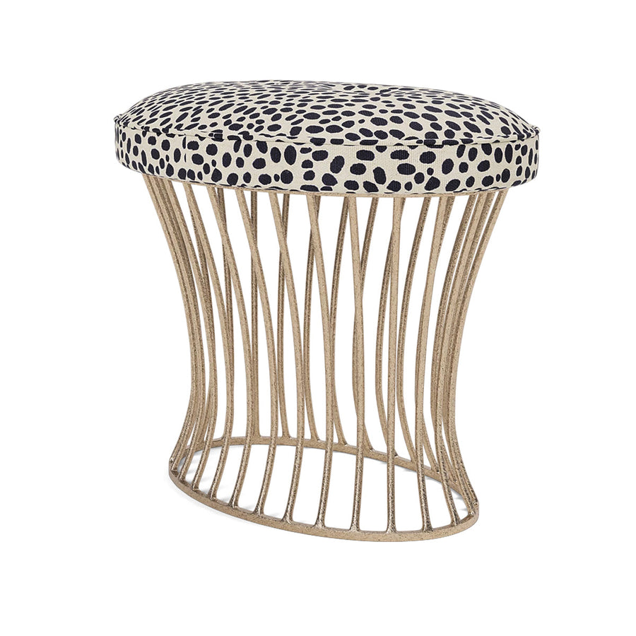 Made Goods Roderic Oval Stool in Brenta Cotton Jute