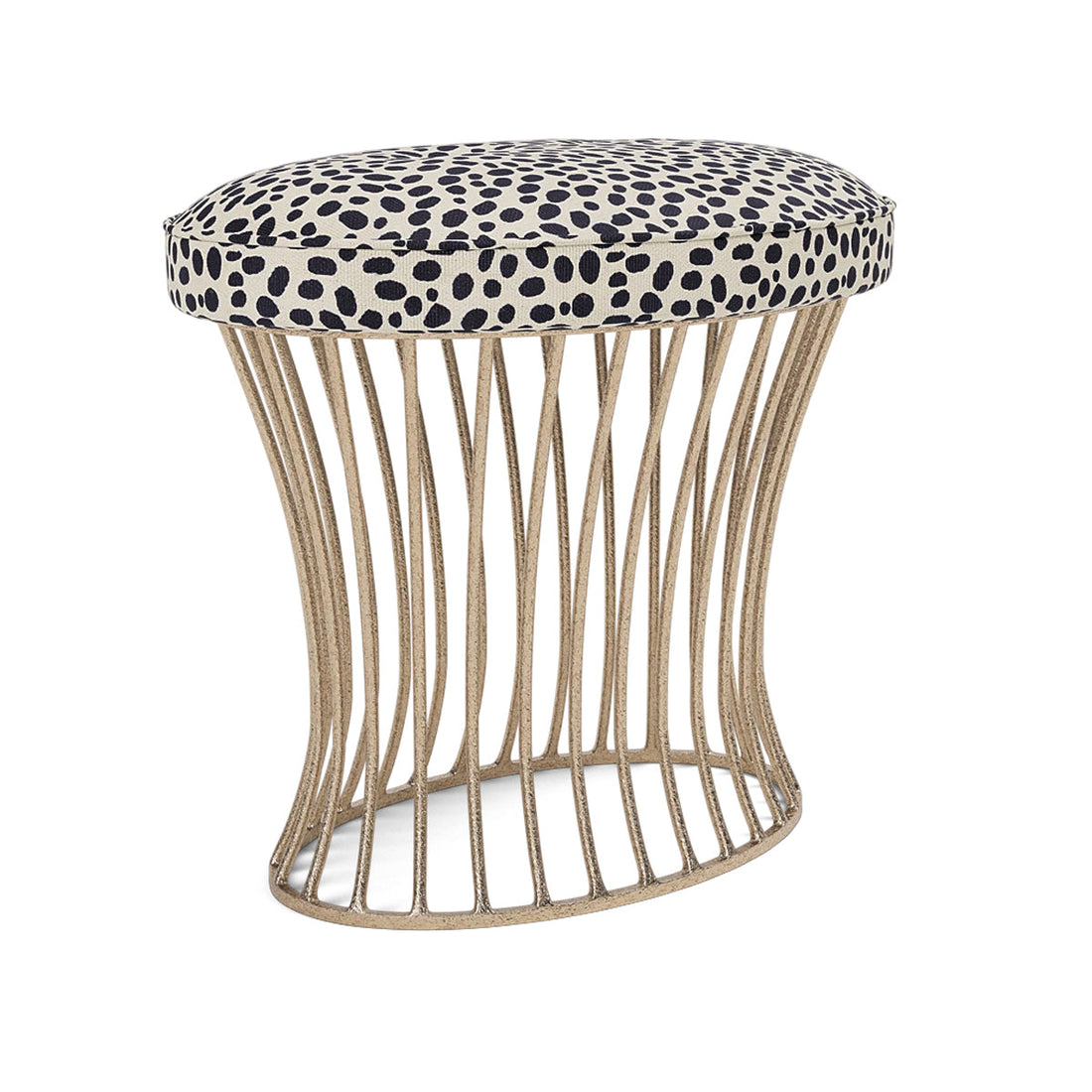 Made Goods Roderic Oval Stool in Brenta Cotton Jute