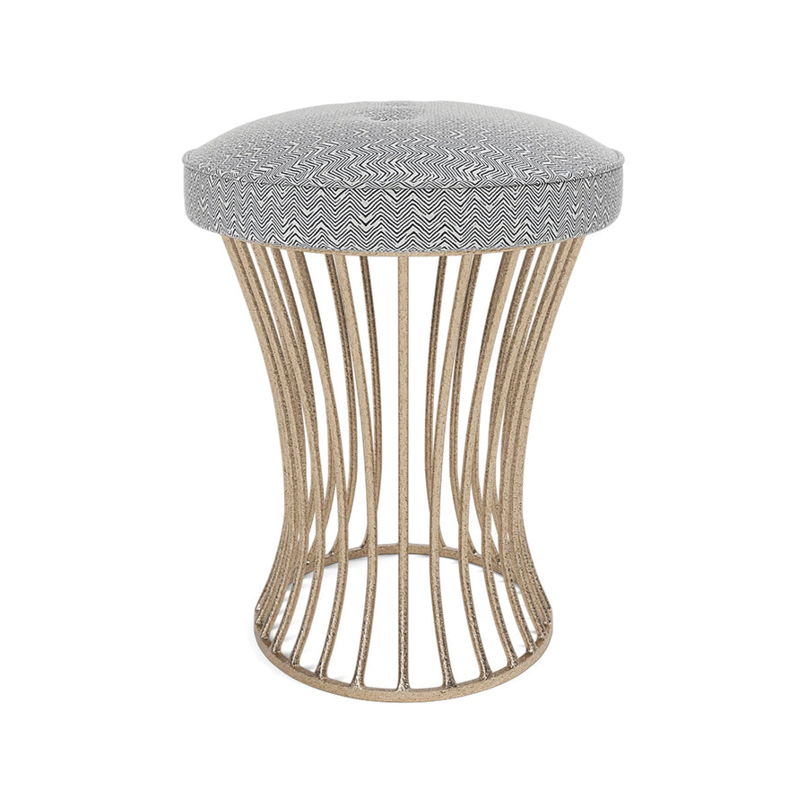 Made Goods Roderic Oval Stool in Ettrick Cotton Jute