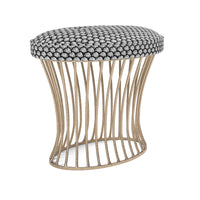 Made Goods Roderic Oval Stool in Humboldt Cotton Jute