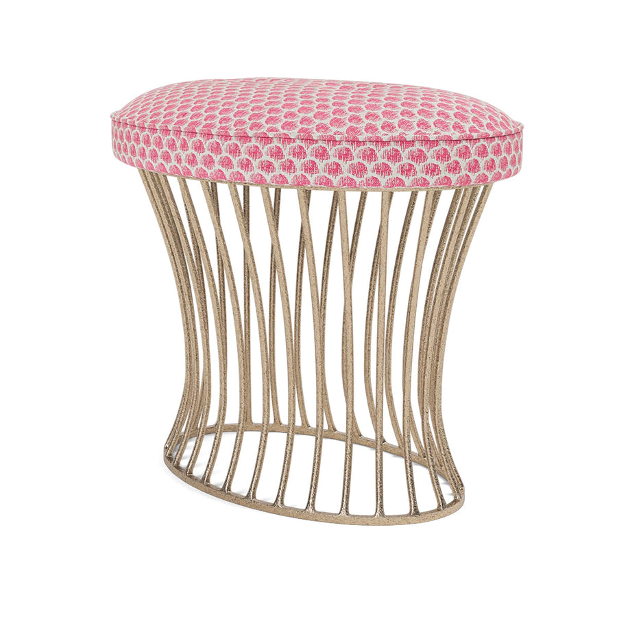 Made Goods Roderic Oval Stool in Humboldt Cotton Jute