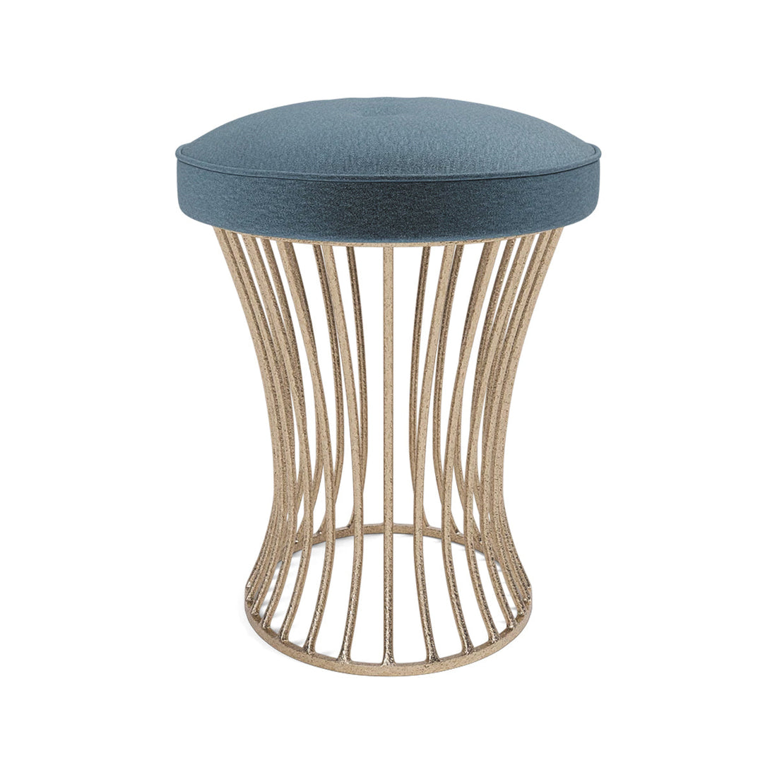 Made Goods Roderic Oval Stool in Havel Velvet