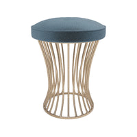 Made Goods Roderic Oval Stool in Havel Velvet