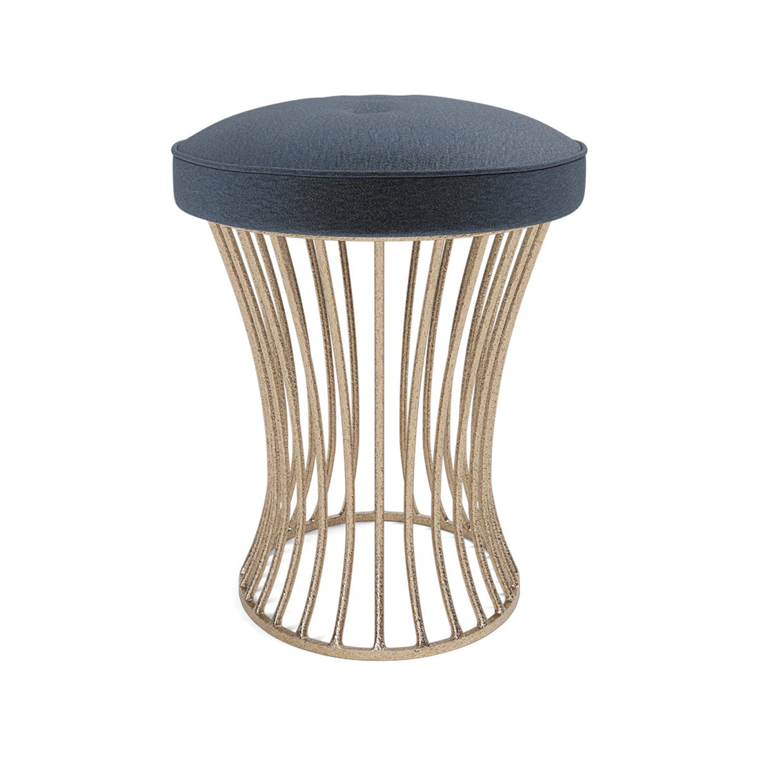 Made Goods Roderic Oval Stool in Havel Velvet