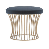 Made Goods Roderic Oval Stool in Havel Velvet