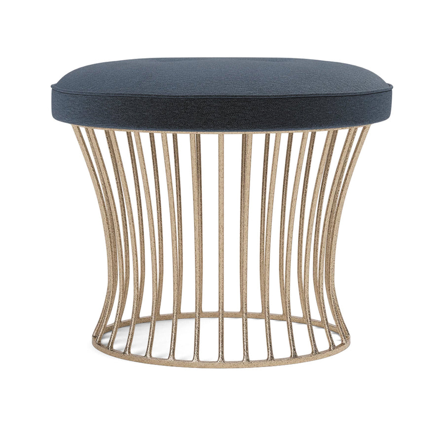 Made Goods Roderic Oval Stool in Havel Velvet