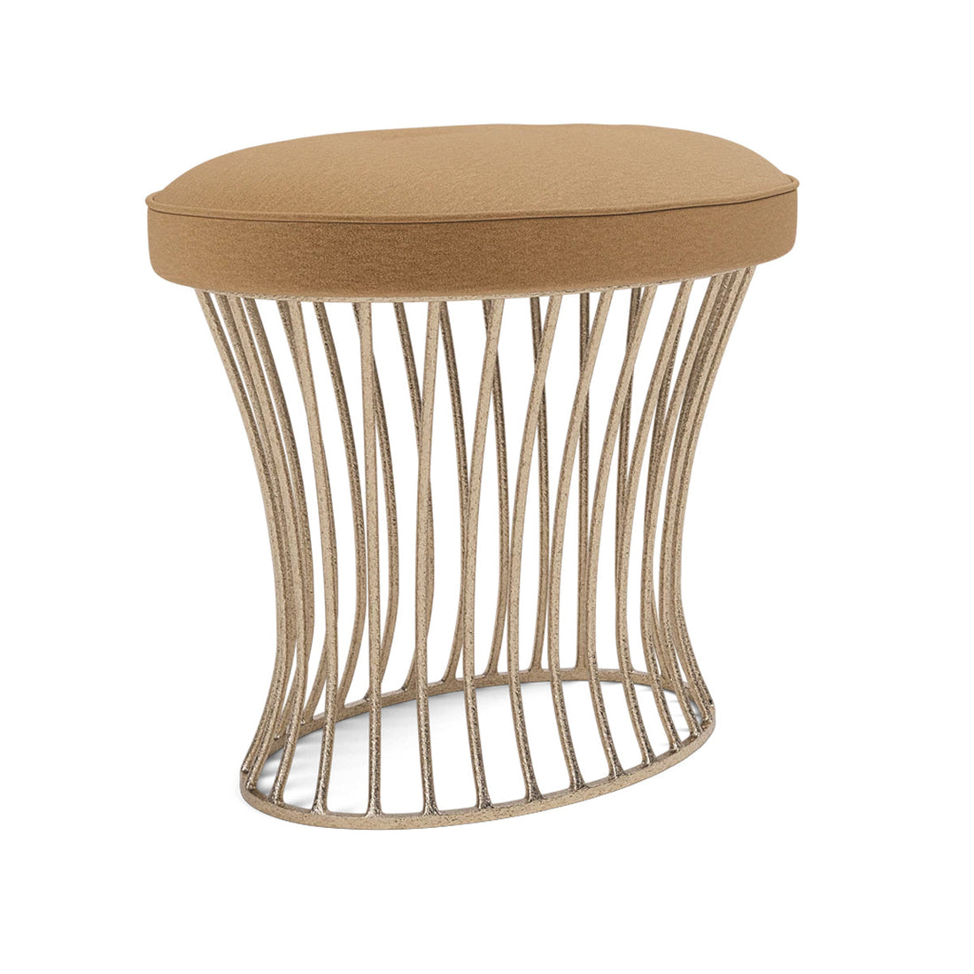 Made Goods Roderic Oval Stool in Havel Velvet