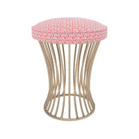 Made Goods Roderic Oval Stool in Mondego Cotton Jute