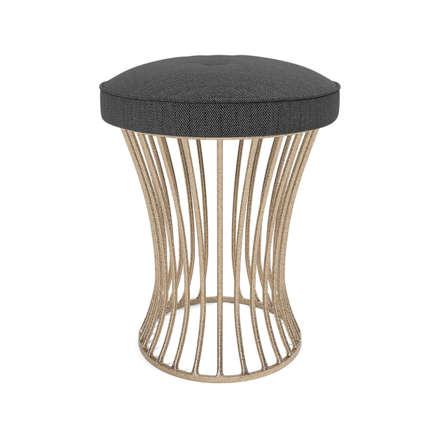 Made Goods Roderic Oval Stool in Pagua Fabric