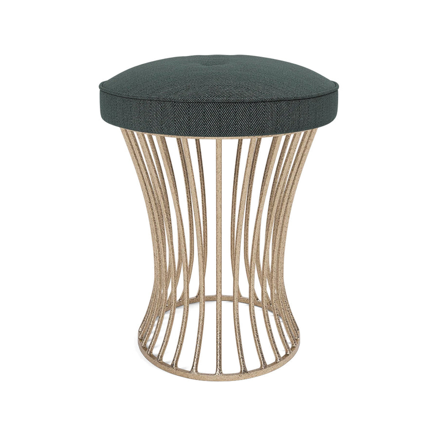 Made Goods Roderic Oval Stool in Pagua Fabric