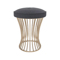 Made Goods Roderic Oval Stool in Pagua Fabric