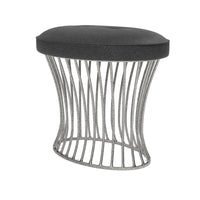 Made Goods Roderic Oval Stool in Bassac Shagreen Leather