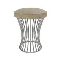 Made Goods Roderic Oval Stool in Bassac Shagreen Leather