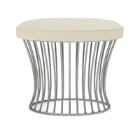 Made Goods Roderic Oval Stool in Bassac Shagreen Leather