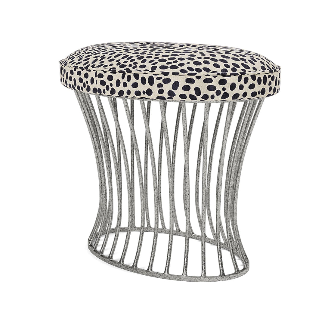 Made Goods Roderic Oval Stool in Brenta Cotton Jute