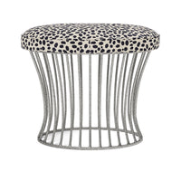 Made Goods Roderic Oval Stool in Brenta Cotton Jute