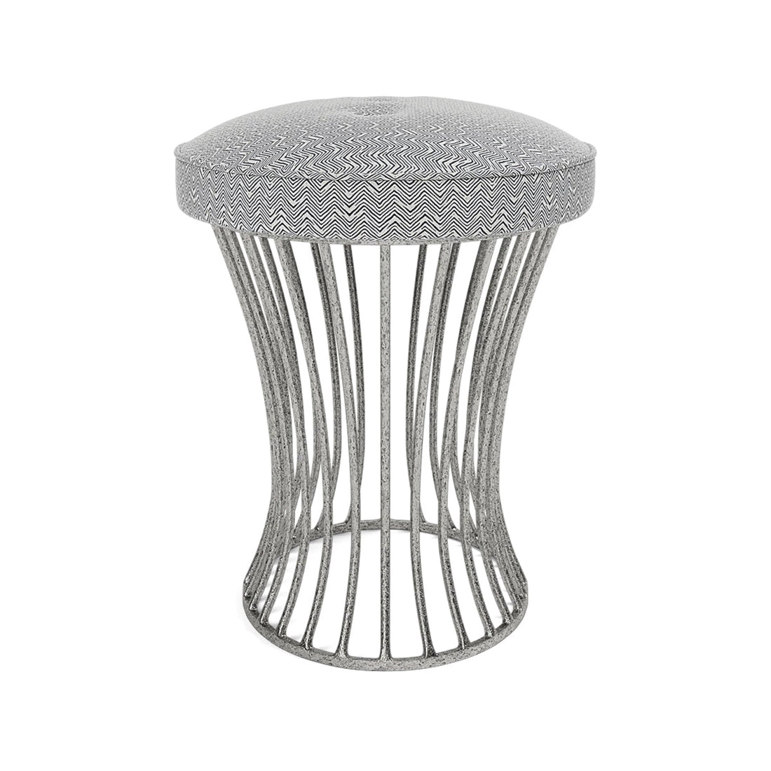 Made Goods Roderic Oval Stool in Ettrick Cotton Jute