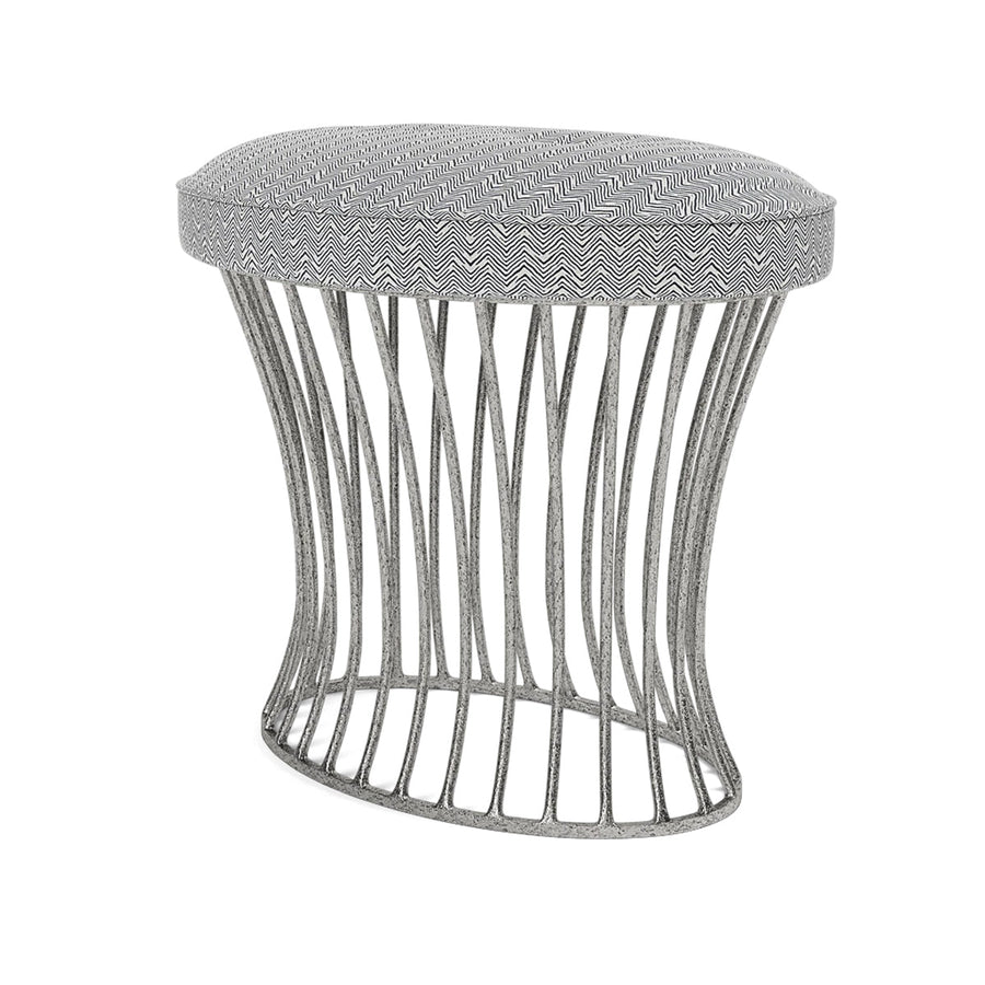 Made Goods Roderic Oval Stool in Ettrick Cotton Jute