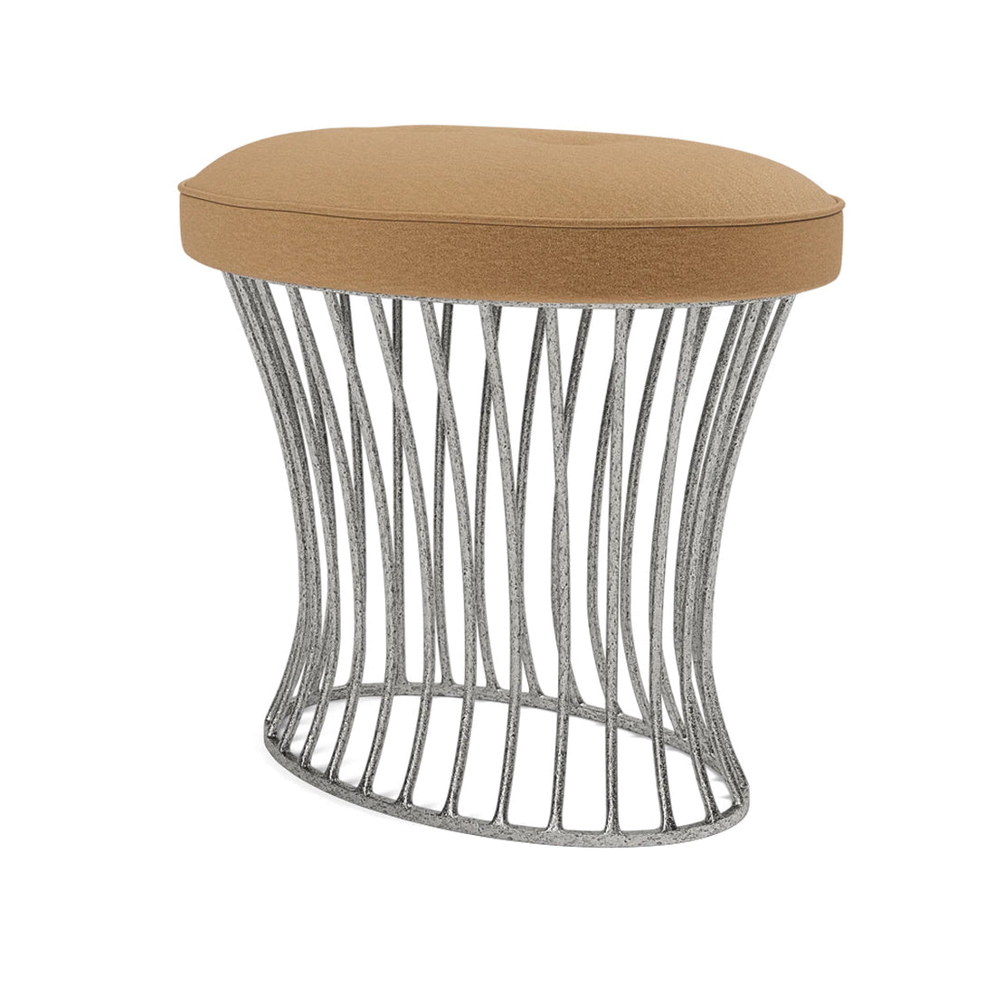 Made Goods Roderic Oval Stool in Havel Velvet