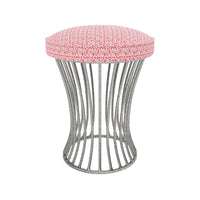 Made Goods Roderic Oval Stool in Mondego Cotton Jute